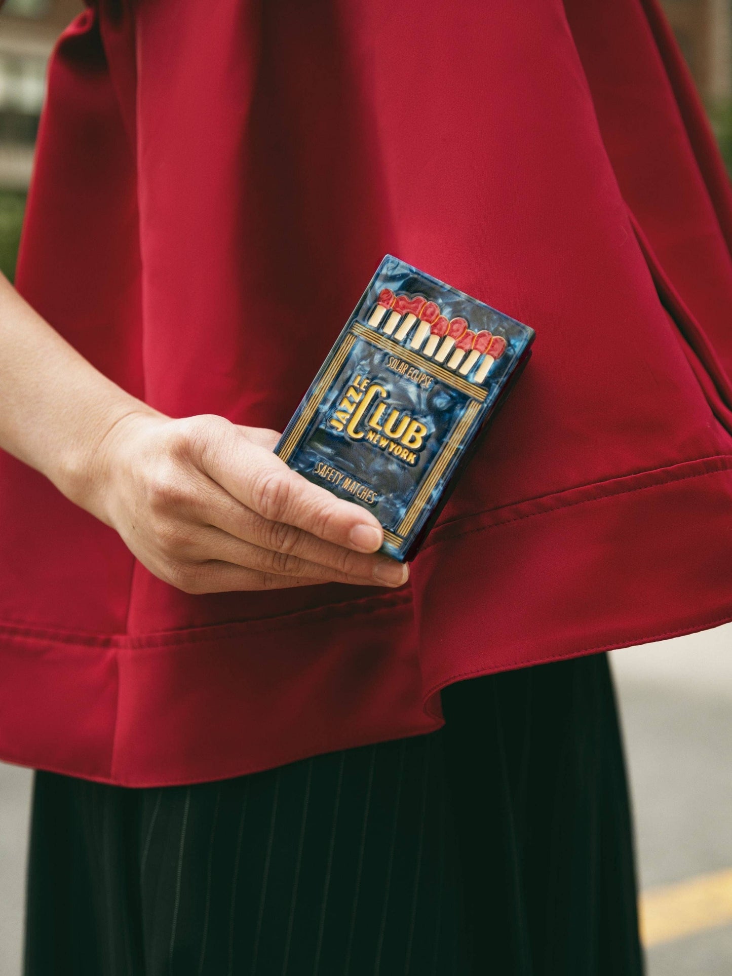 Solar Eclipse - Hand-painted Le Jazz Club Matches Heirloom Box