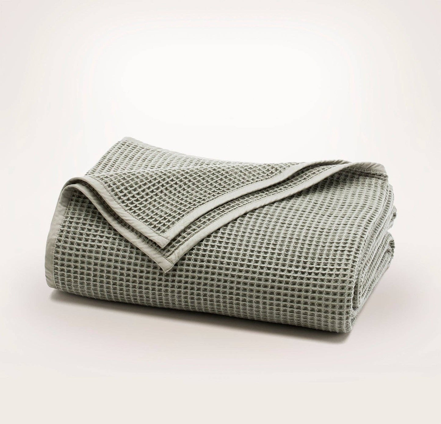 Boll and Branch - Waffle Bed Blanket: White / King/Cal. King