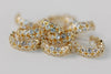 St Armands Designs of Sarasota - Double Diamond Chunky Gold Hoop Earrings