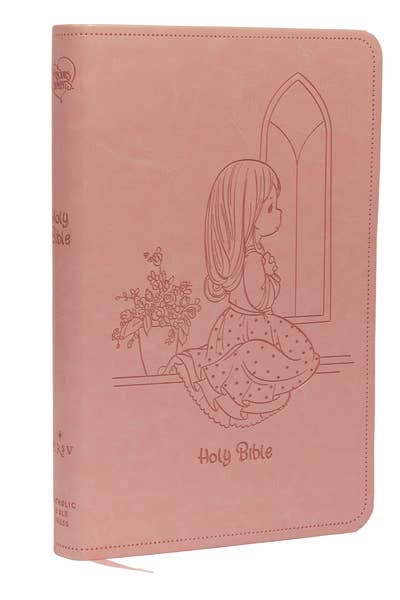 HarperCollins Christian Publishing - NRSVCE, Precious Moments Bible, Pink, Leathersoft, Comfort P