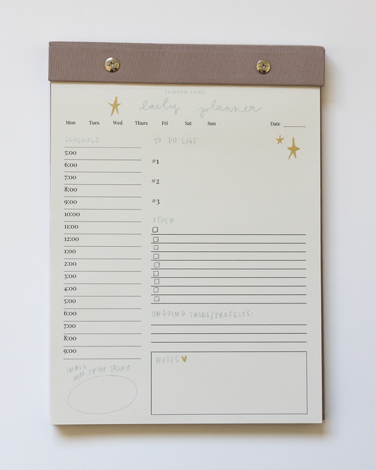 Sumner Lane - Daily Planner Notepad