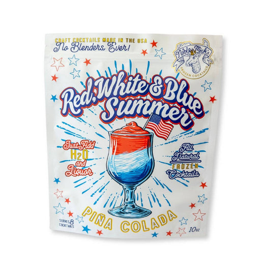 Noble Mick's - Craft Beverage Company - Red, White & Blue Summer Pina Colada Frozen Cocktail