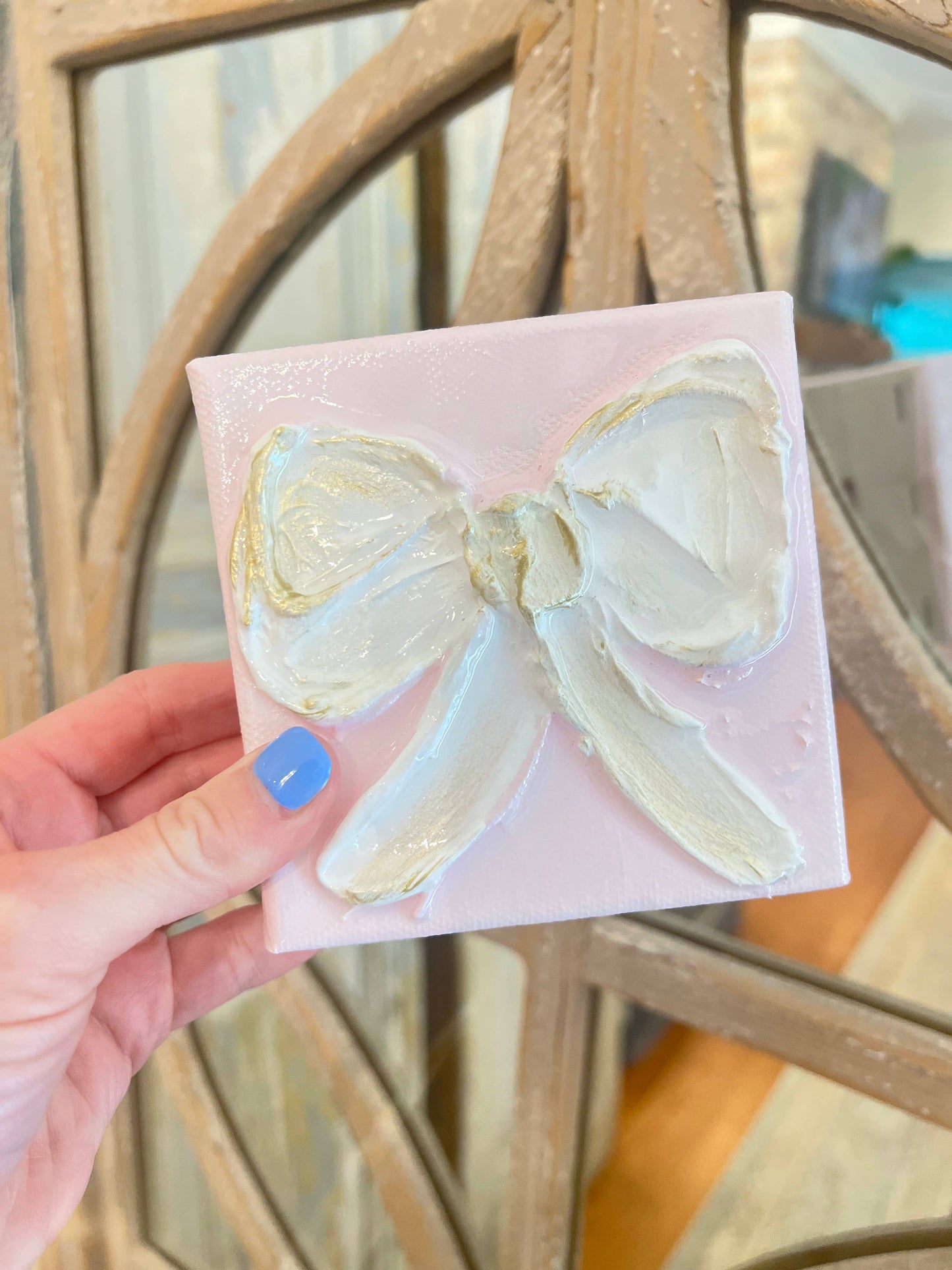 HappiesByAMS - Canvas - 4x4 inch - Bows