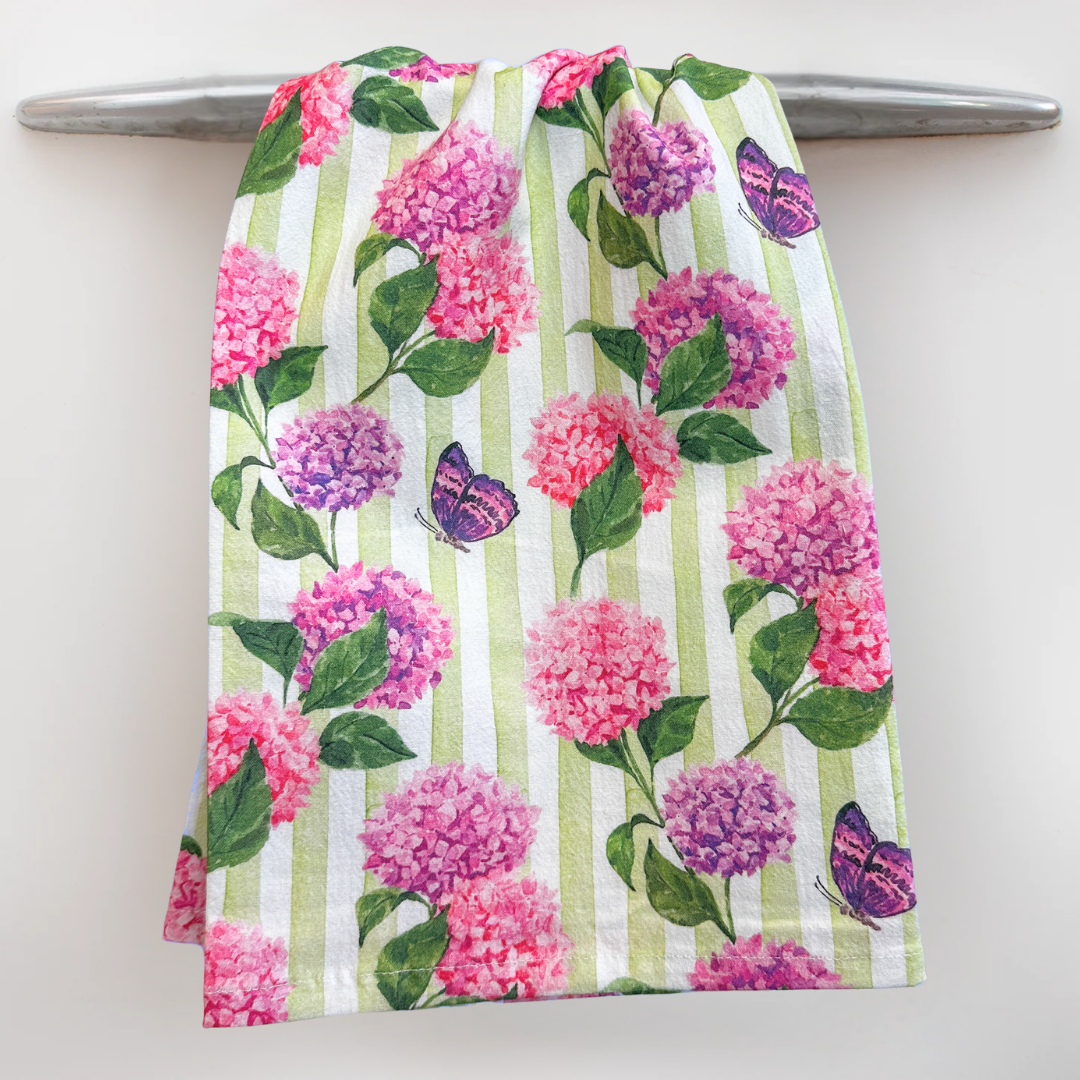 Taylor Paladino - Pink Hydrangea Tea Towel
