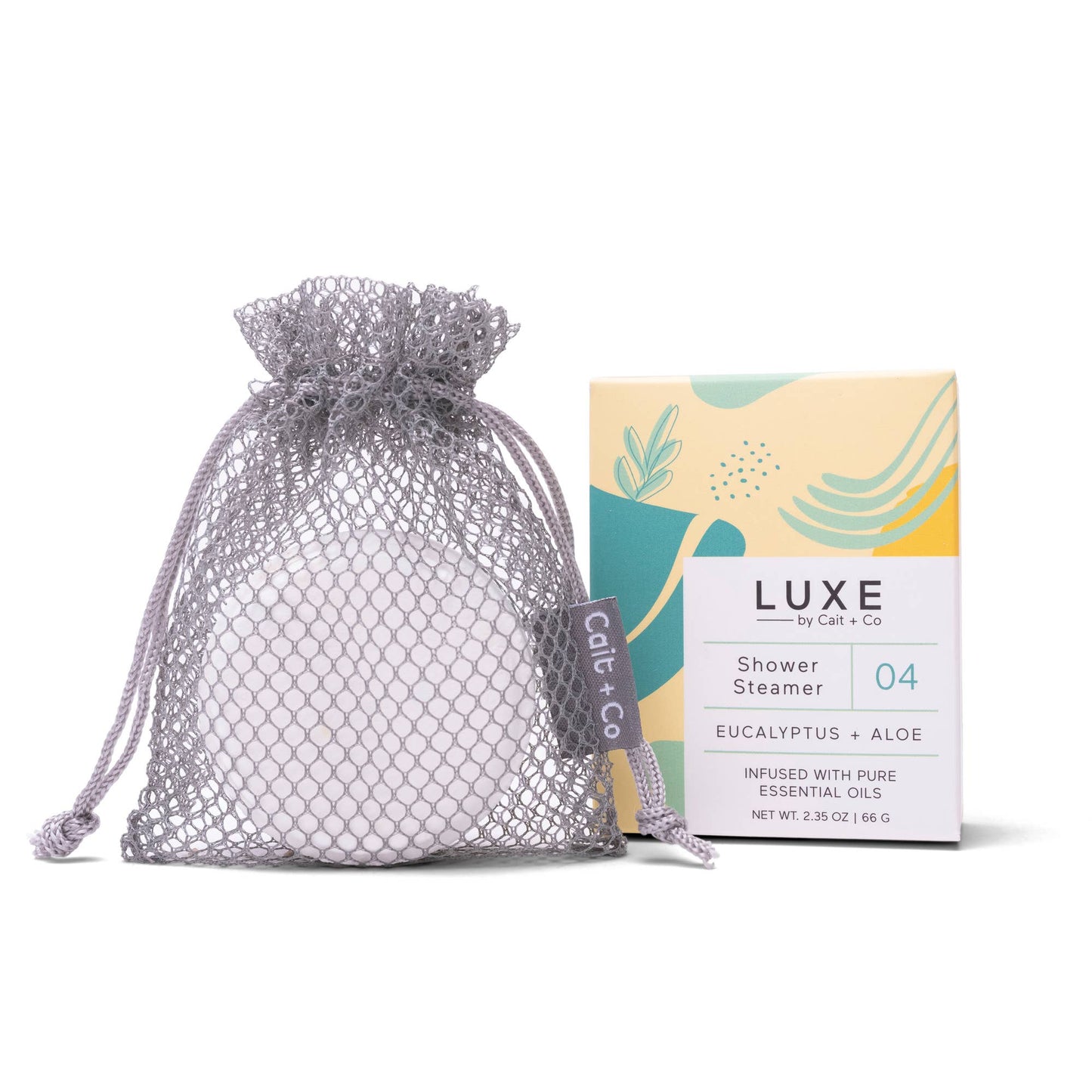 Cait + Co - Luxe Eucalyptus + Aloe Shower Steamer Fizzy Bomb