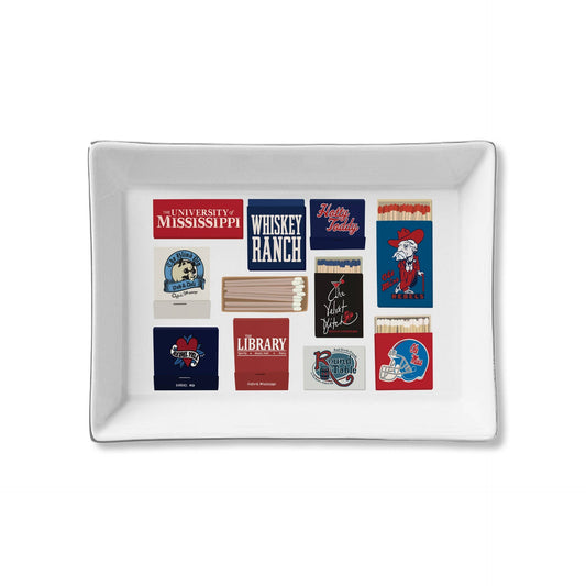 Toss Designs - Ceramic Tray - Matches Ole Miss