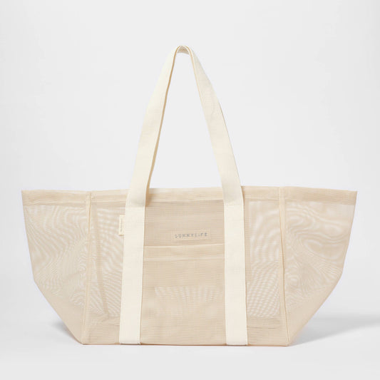 Sunnylife - Mesh Beach Bag Oyster Cream