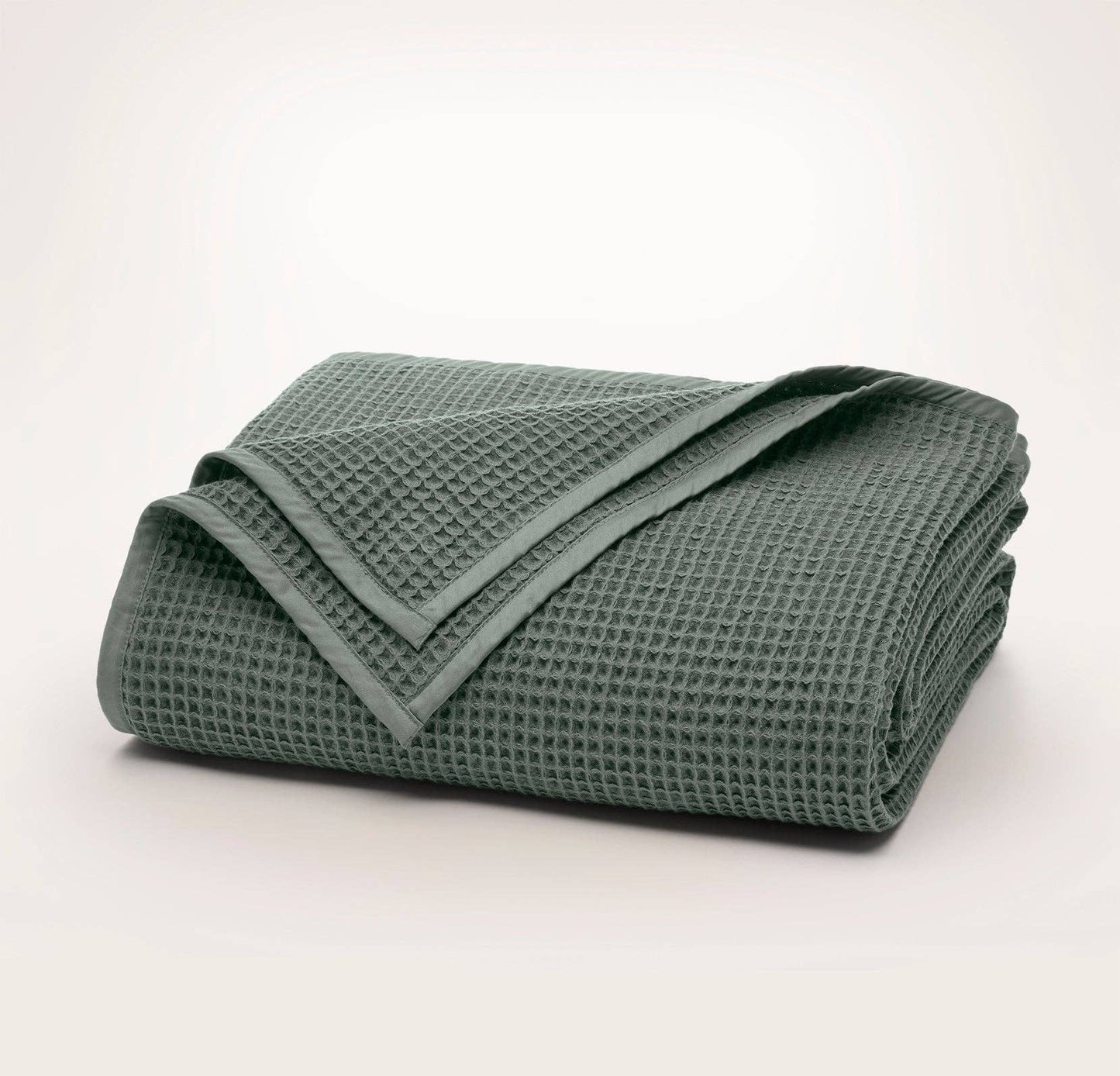 Boll and Branch - Waffle Bed Blanket: White / King/Cal. King
