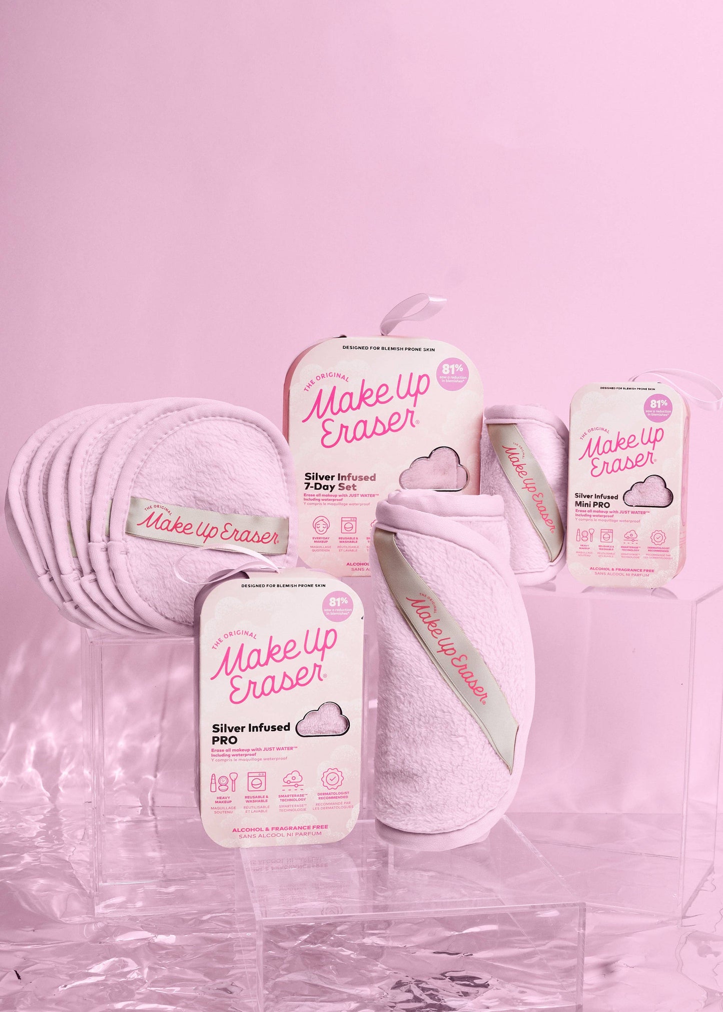 The Original MakeUp Eraser - Silver Infused Mini PRO MakeUp Eraser | Acne Prone Skin: Mini PRO