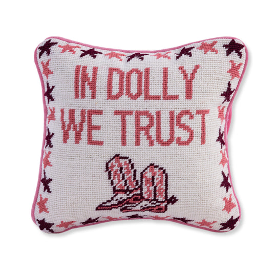 Dolly Needlepoint Pillow