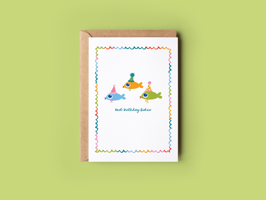 The Shelley Society - Best Birthday Fishes Greeting Card