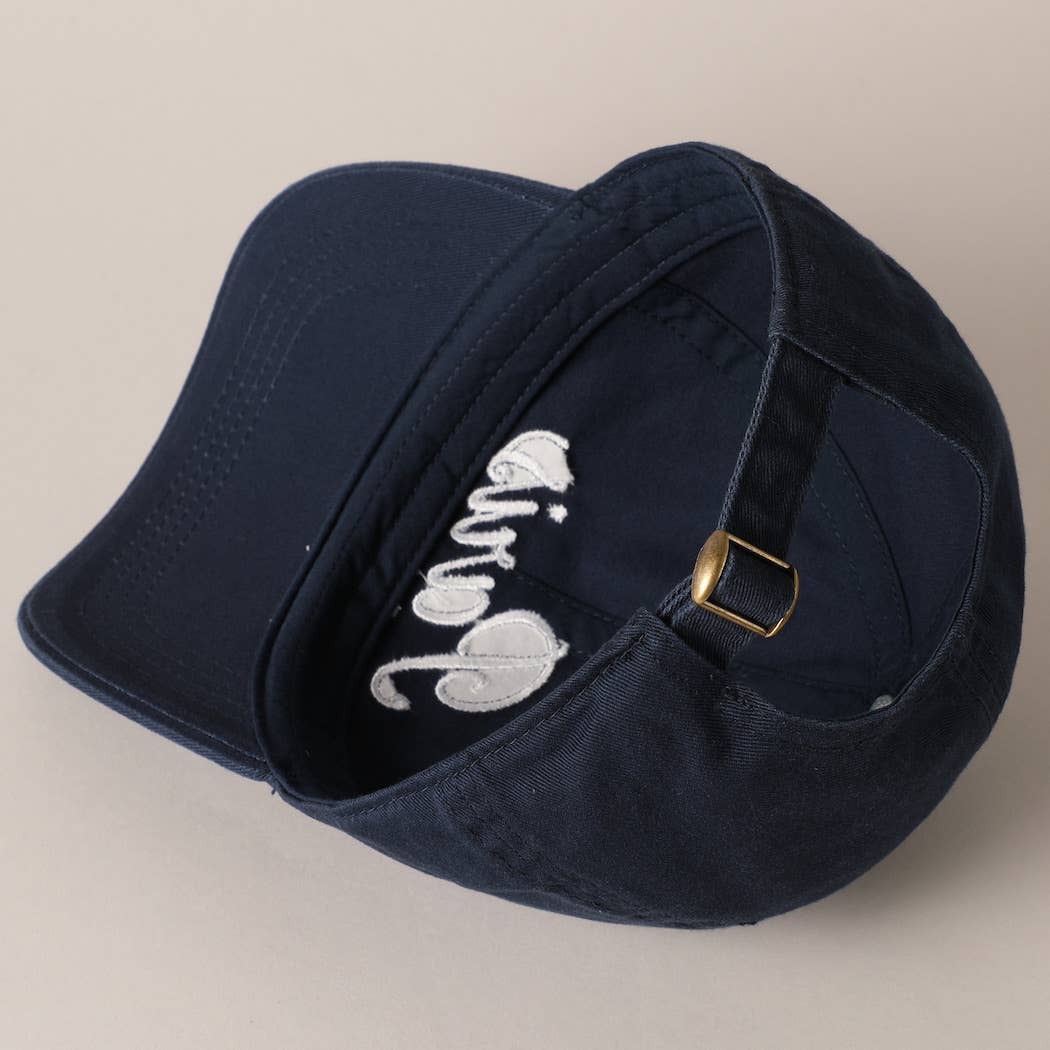Fashion City - Paris Social Club Text Embroidery Baseball Cap: Beige / ONE SIZE