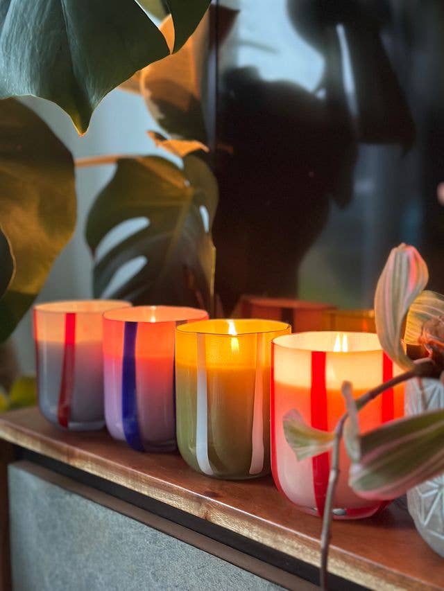 Atina Glass Candle - Tomato & Mint Leaf