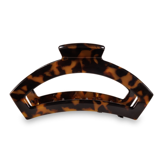TELETIES - Open Hair Clip | Large | Tortoise