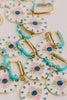 St Armands Designs of Sarasota - Capri Tile Enamel Charm Statement Earrings