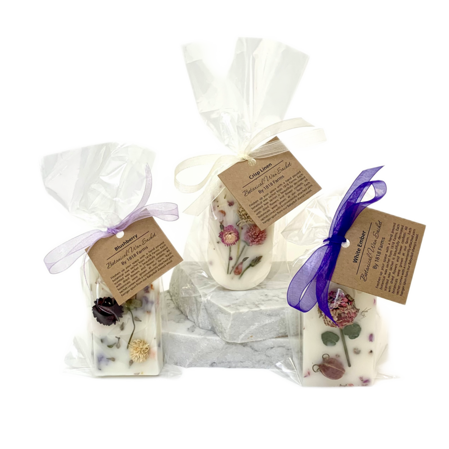 1818 Farms - Botanical Wax Sachet featuring 1818 Farms Dried Flowers: Flower Truck