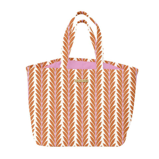 Laura Park Designs - Frond Orange Terry Beach Tote: One Size