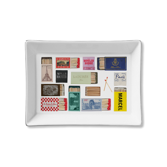 Toss Designs - Ceramic Tray- Paris Matches
