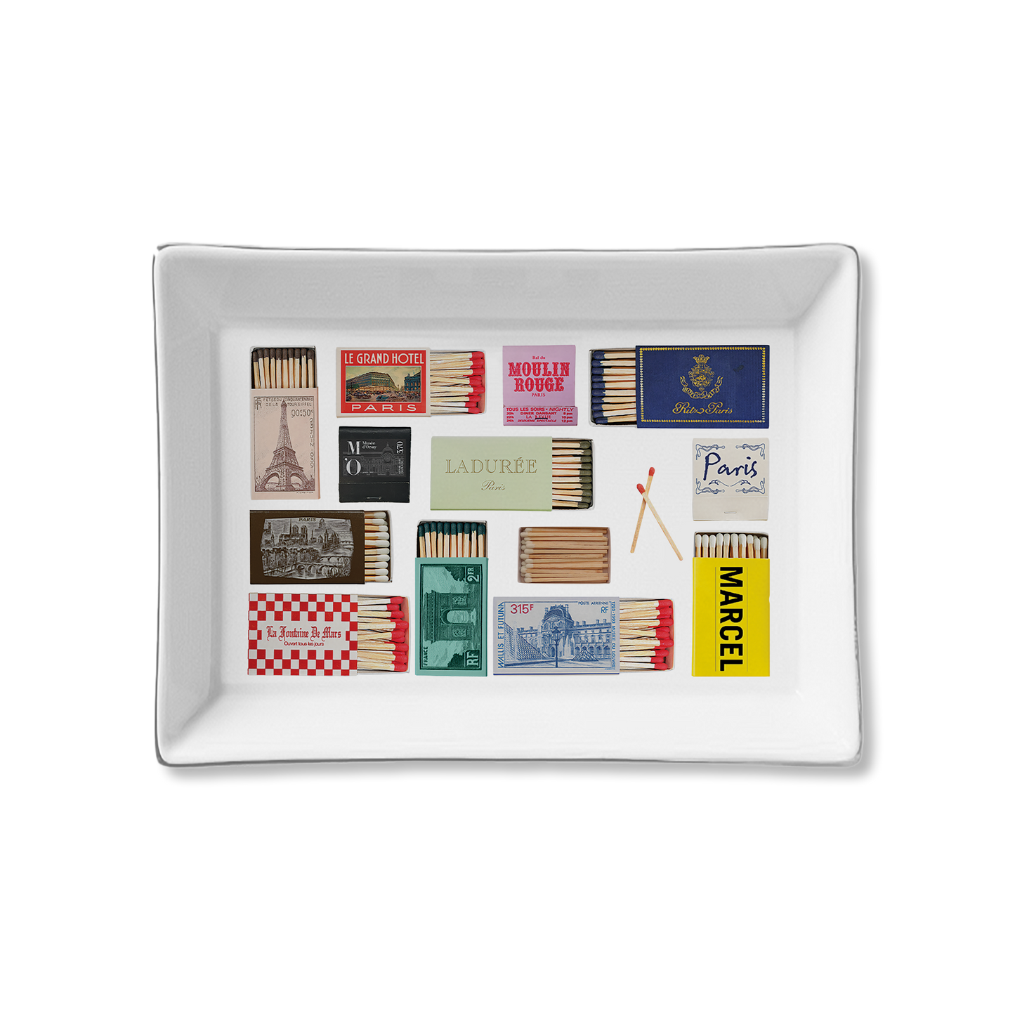 Toss Designs - Ceramic Tray- Paris Matches