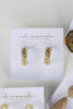 St Armands Designs of Sarasota - Double Diamond Chunky Gold Hoop Earrings
