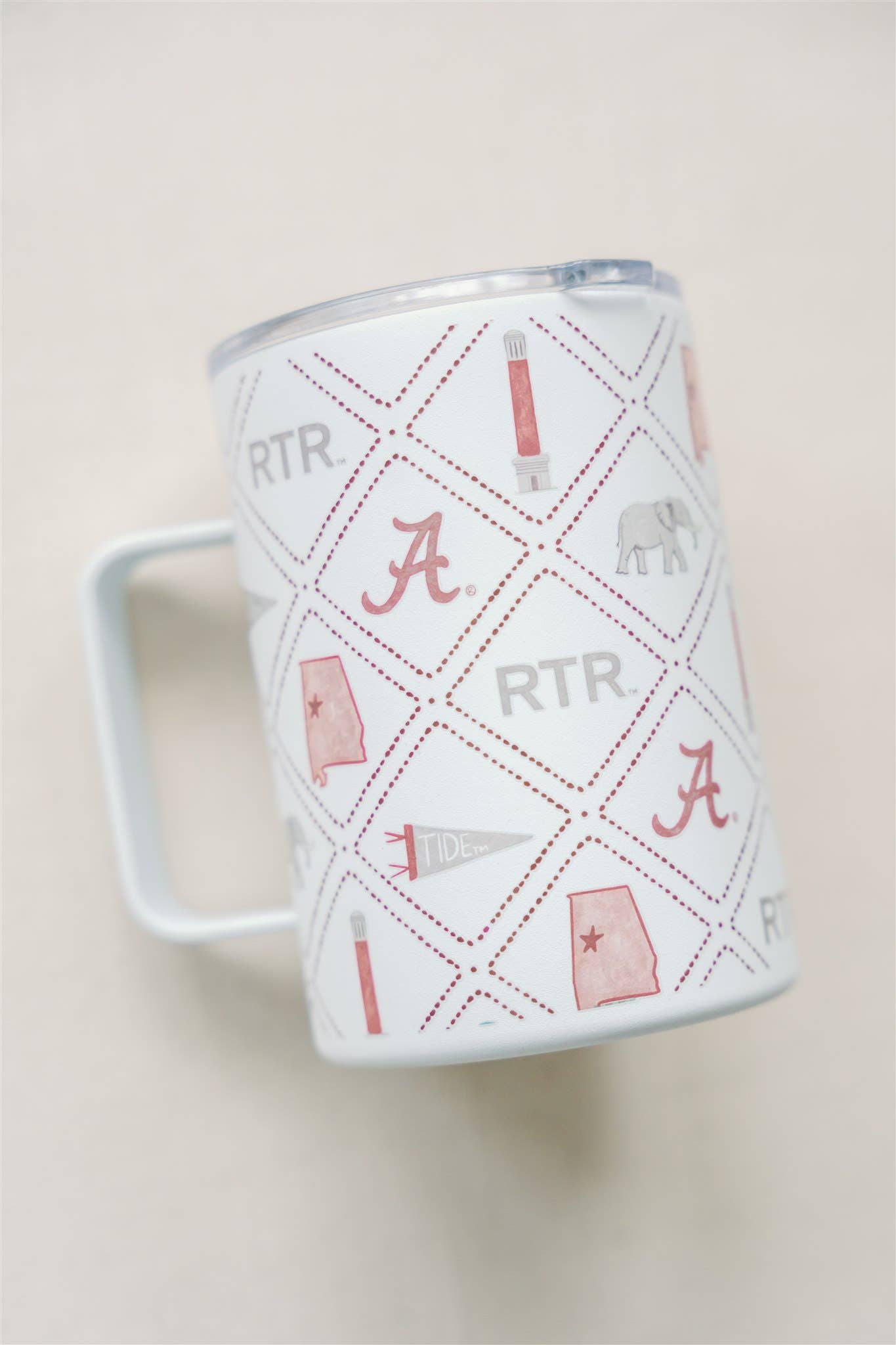 Gracefully Made Art - Licensed 16 oz. Insulated University of Alabama Mug