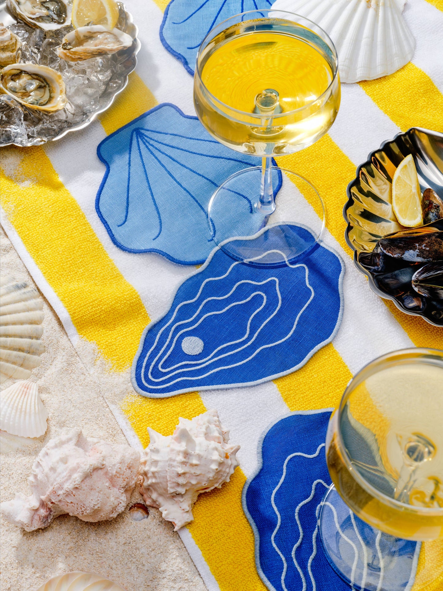 Piecework Puzzles - ✨NEW✨ Shell Cocktail Napkins - Set Of 4