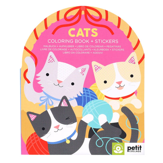 Chronicle Books - Cats Coloring Book + Stickers