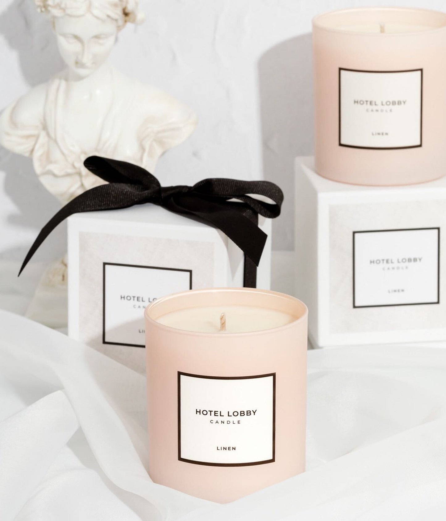 Hotel Lobby Candle - Linen - Luxury Soy Candle - 9.75 oz