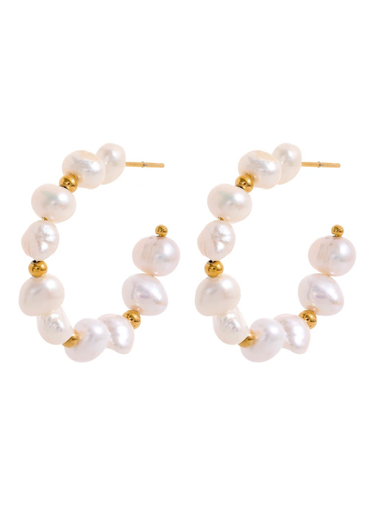 Becky Pearl Hoops