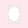 Rock Paper Scissors - Watercolor Floral Bow Notepad