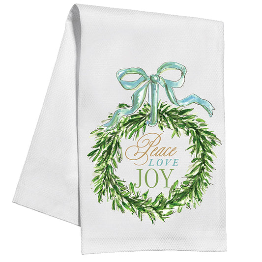 Peace Love Joy Tea Towel