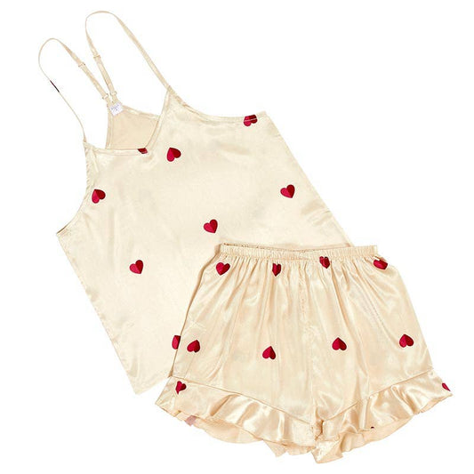 Bella Sleep + Spa - Cami+Ruffled Short Heart LG