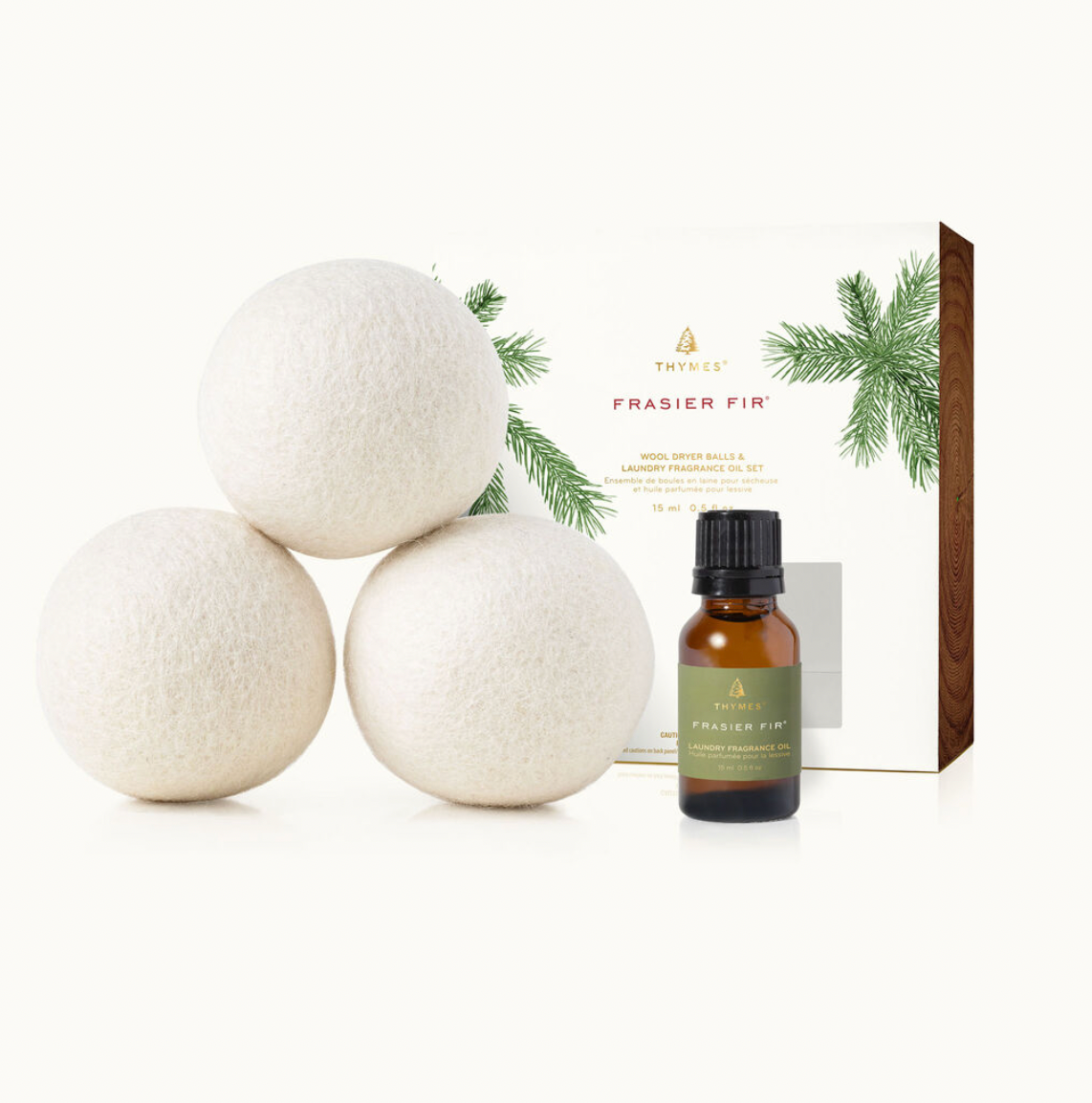 Frasier Fir Dryer Balls & Fragrance Oil Set