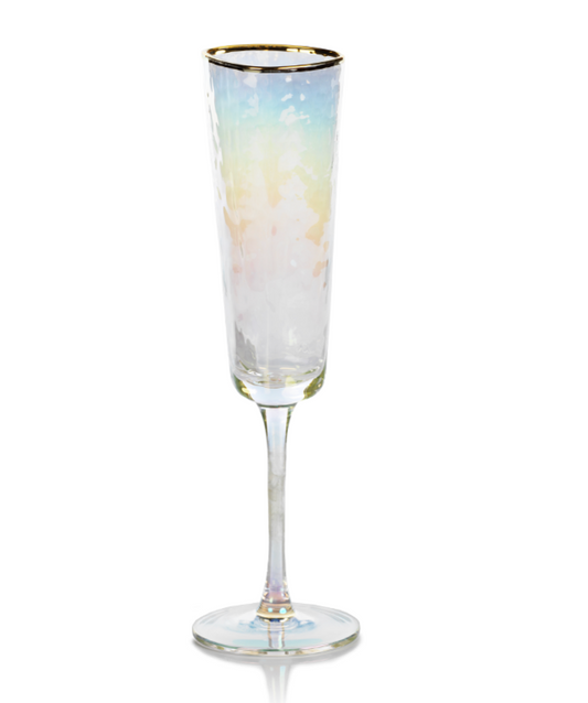 Irredescent Champagne Glass
