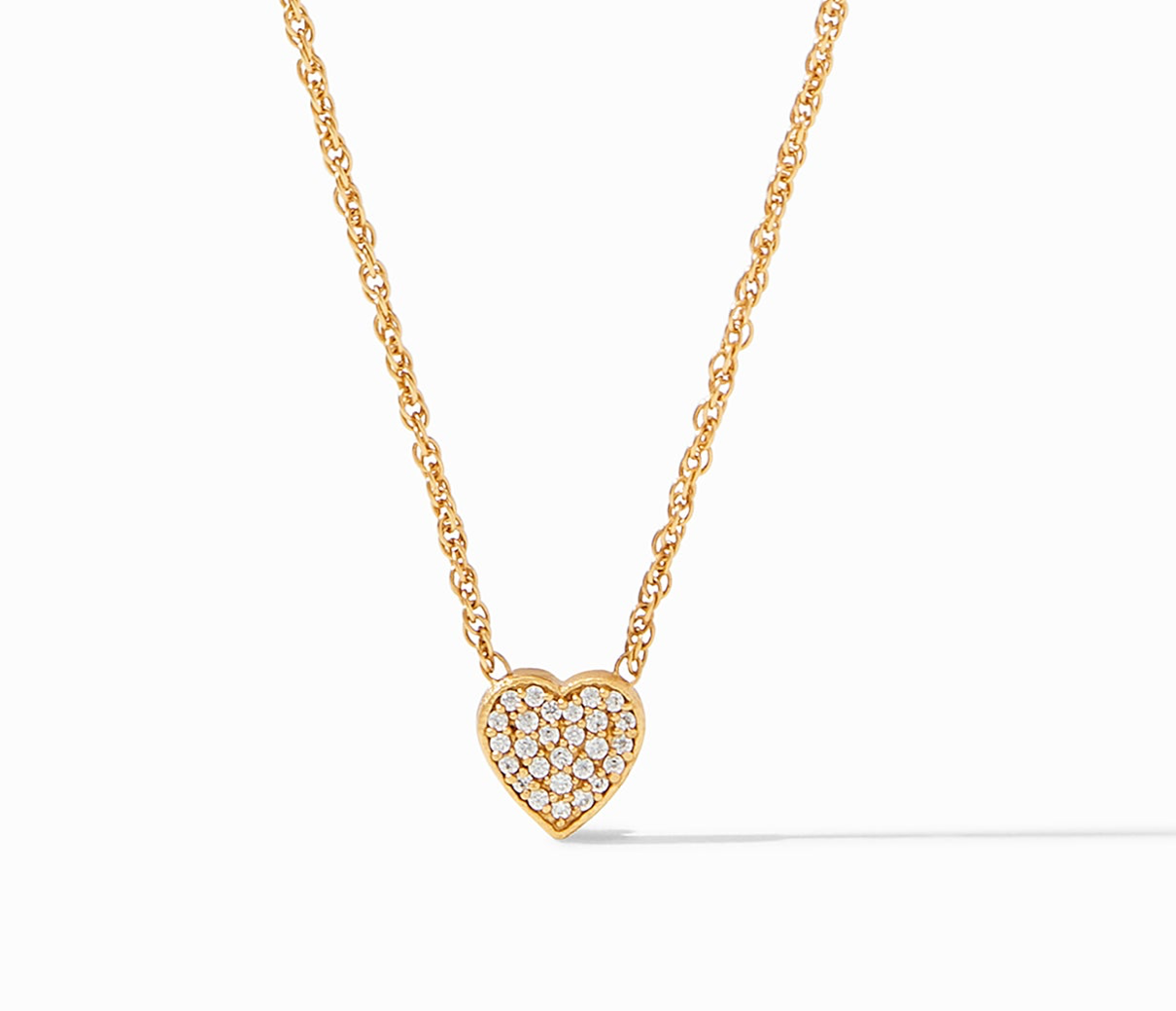 Heart Pave Demi Necklace