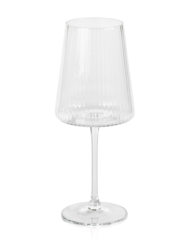 Bandol Fluted Textured Wine Glasses, Set of 4