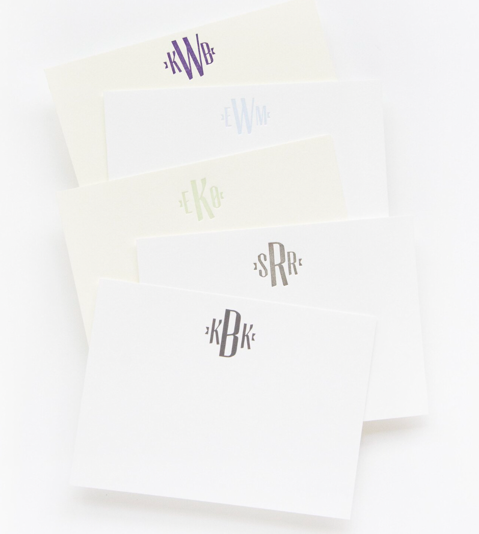 Letterpress Silk Stationery Box