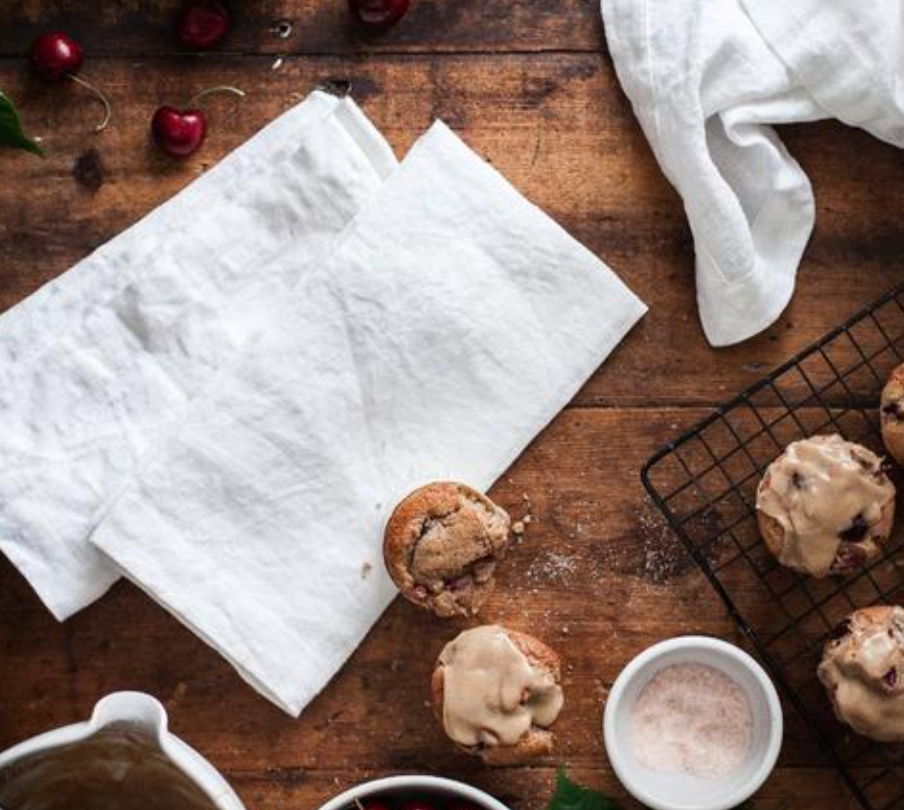 WASHED LINEN NAPKINS - WHITE