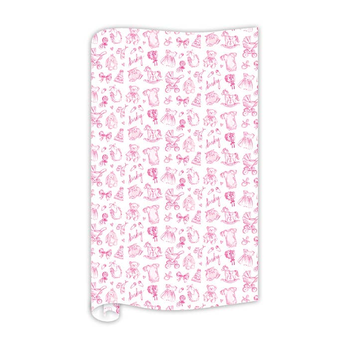 Watercolor Buffalo Check Hot Pink Wrapping Paper – RosanneBECK