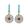 St Armands Designs of Sarasota - Capri Tile Enamel Charm Statement Earrings