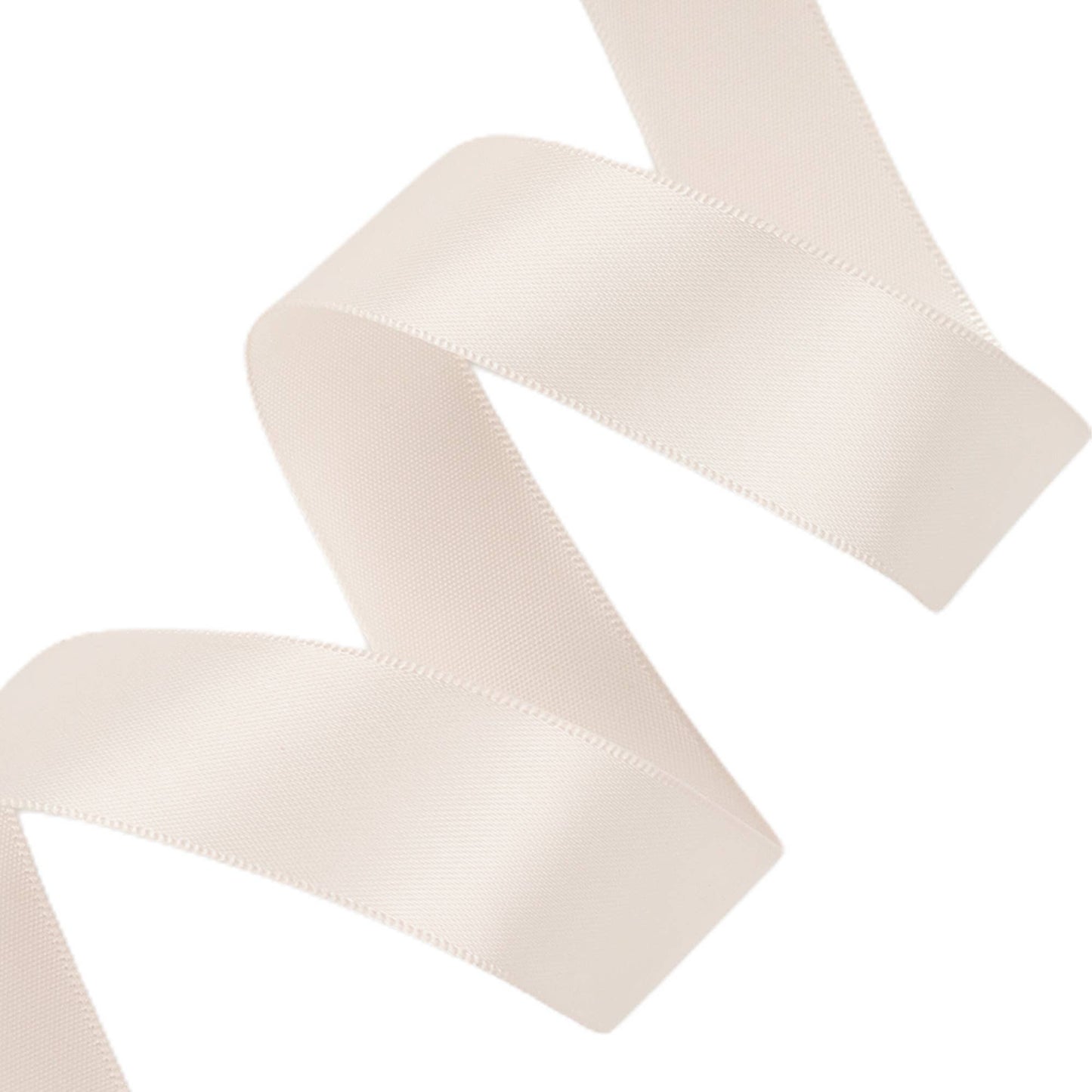 LA Ribbons Wholesale - 1" Double Face Satin Ribbon | Vanilla (813) | 100 Yard Roll