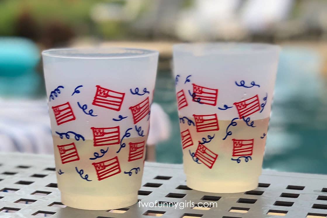 American Flag Wrap Frost Cup