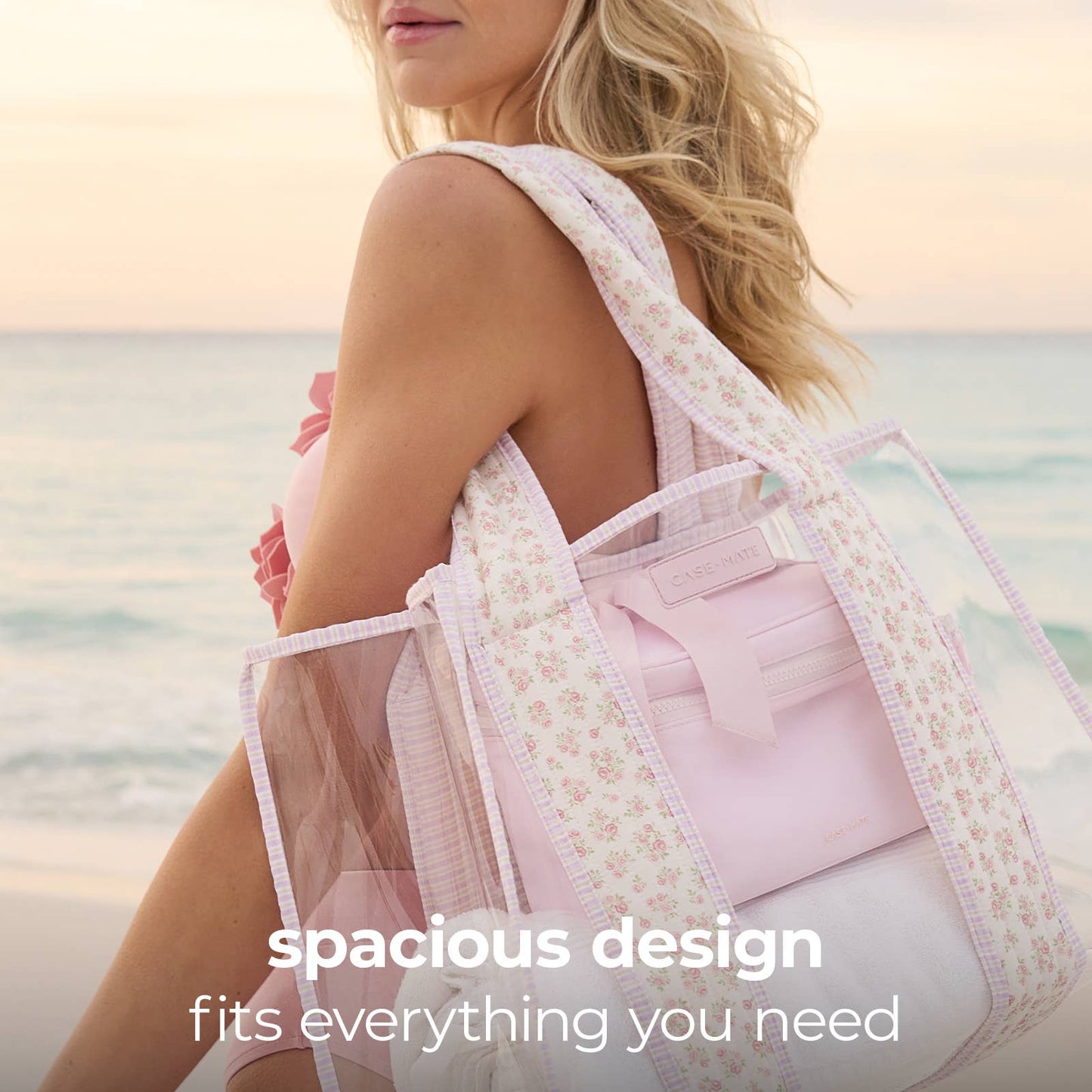 Case-Mate - Case-Mate Quilted Ditsy Floral Jelly Tote Bag