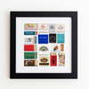Match South - NYC Collage: White Frame: $135