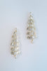 St Armands Designs of Sarasota - Baguette Crystal Christmas Tree Holiday Statement Earrings
