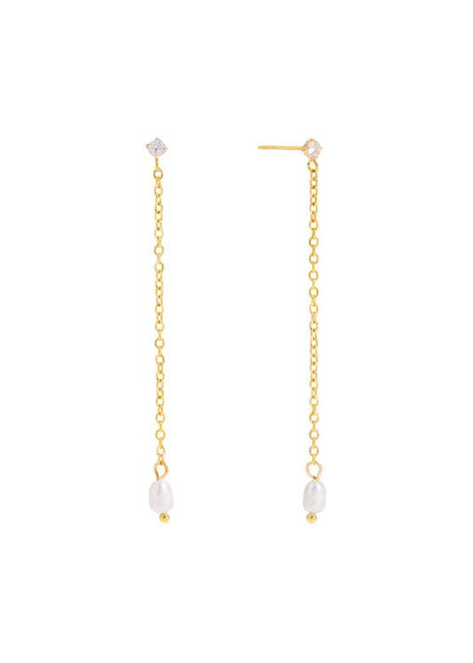 Tracy Pearl Chain Studs
