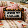 Never Lost A Tailgate Needlepoint Pillow
