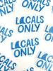 Field Trip Threads - Locals Only Embroidered Patch – Coastal Iron On Shark Fins