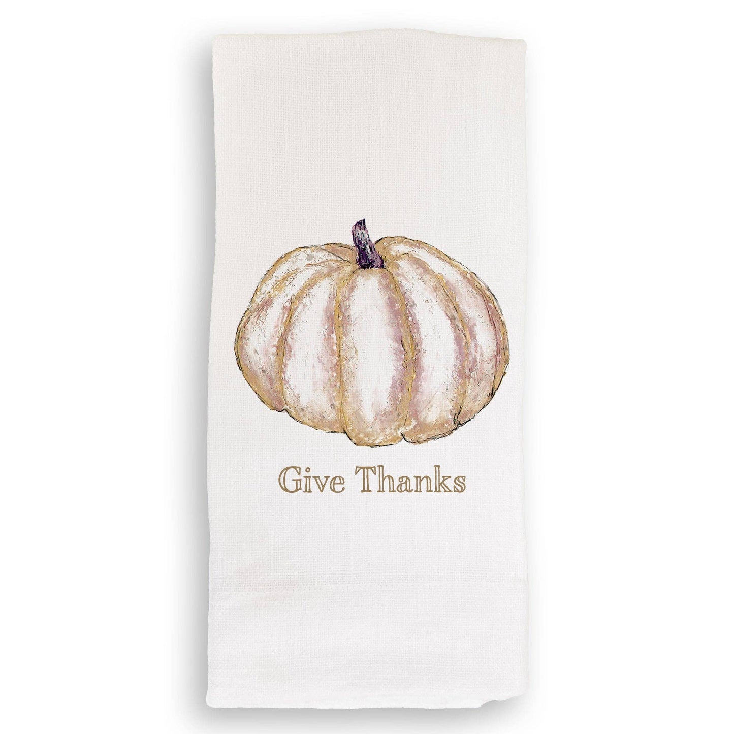 Gold Pumpkin Tea Towel