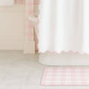 Laura Park Designs - Scalloped Shower Curtain, Pink / White: Standard, 72" x 72"